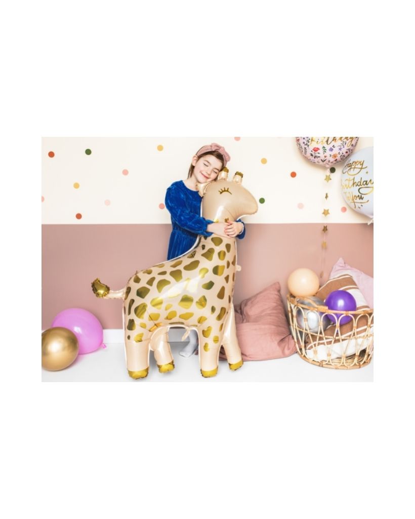 Giraffe Foil Balloon Filled with Helium