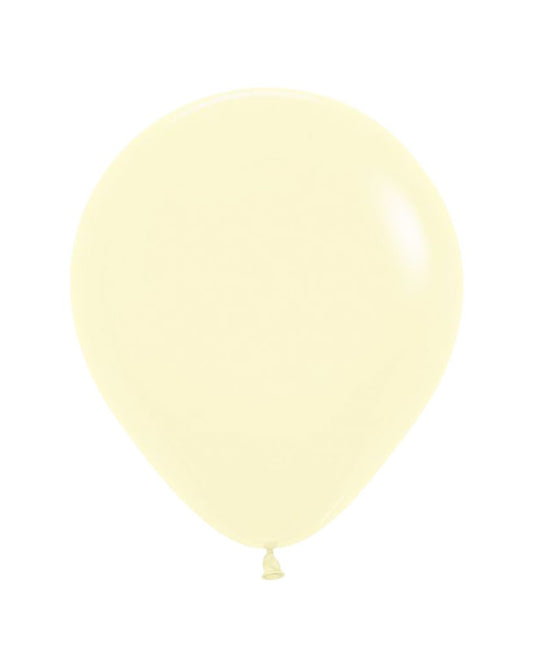 Pastel Matte Yellow Medium Balloon