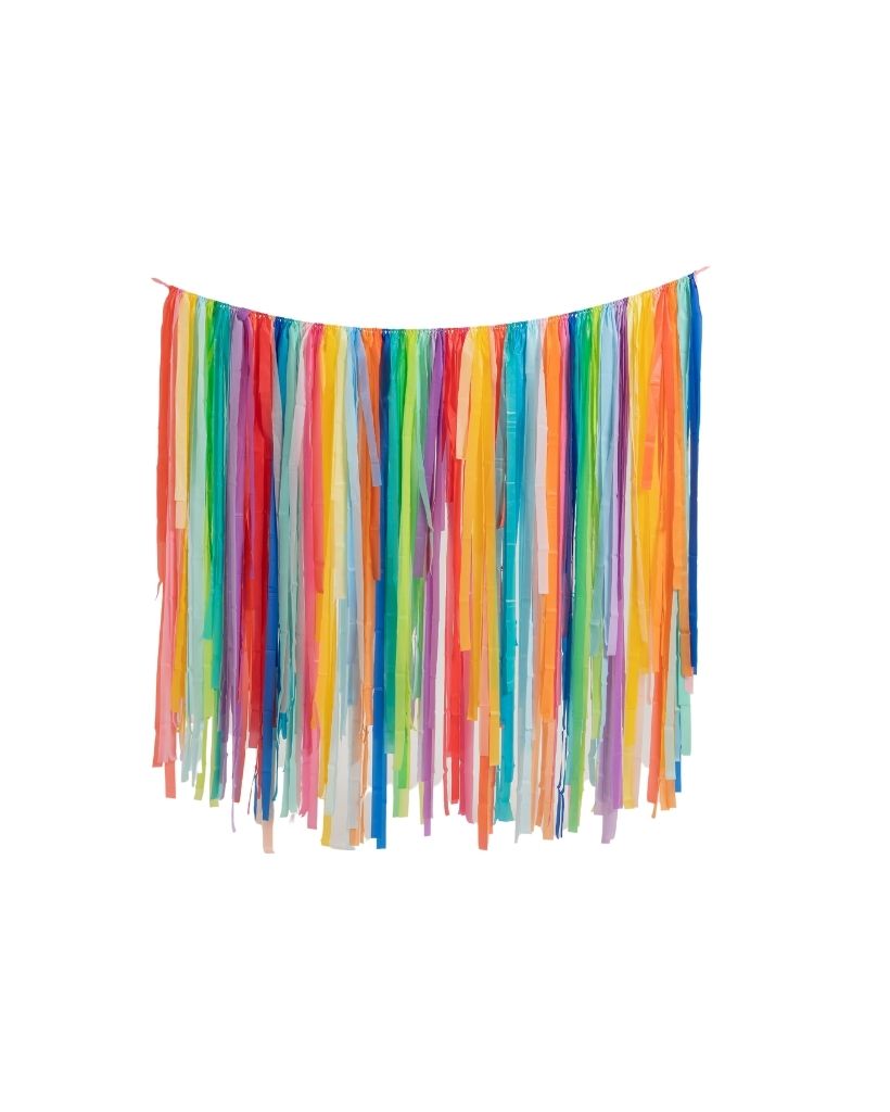 Rainbow Streamer Wall Poppies for Grace