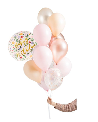 Blossom Balloon Set Filled with Helium