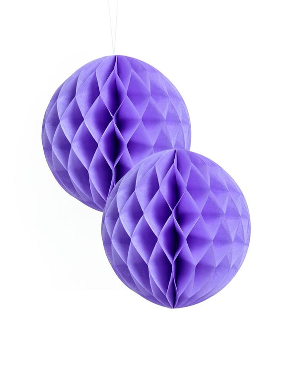Small Lilac Honeycomb Ball 2 Pack