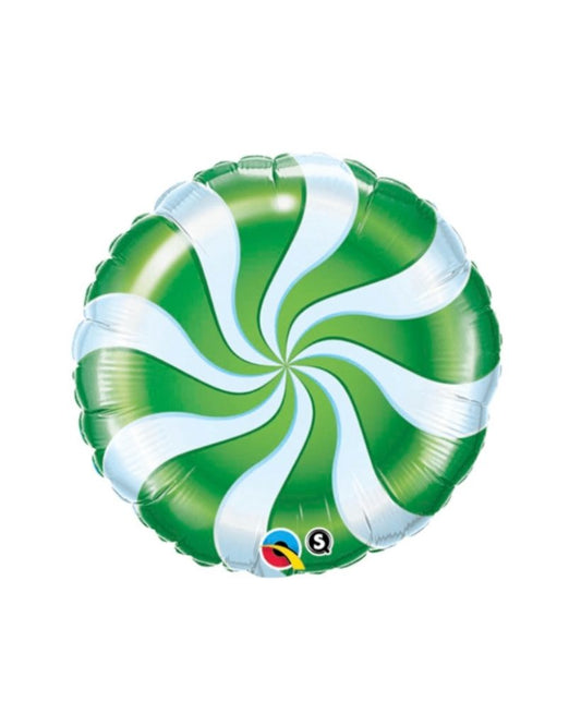 Green Candy Swirl Balloon