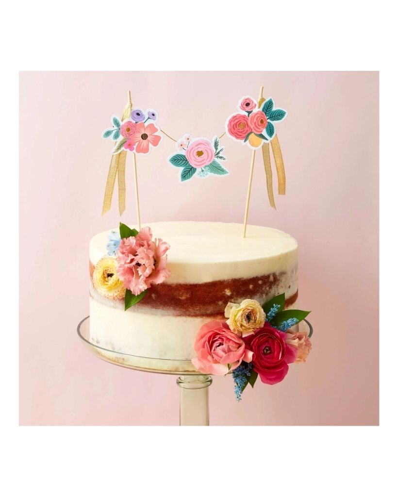 Garden Party Cake Topper