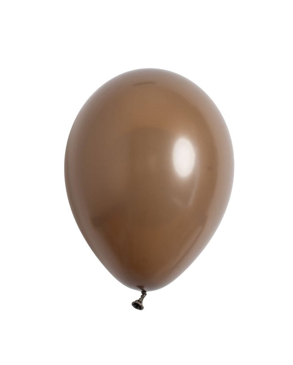 5 Flat Cocoa Standard Balloons