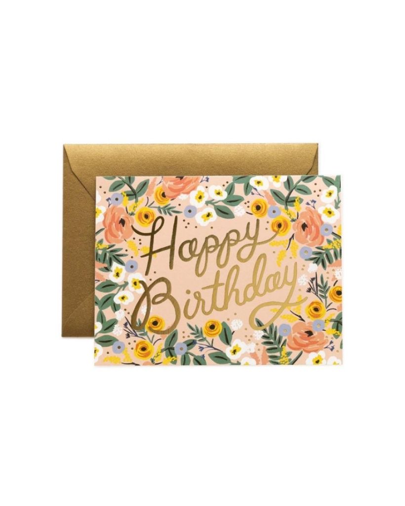 Rose Birthday Card