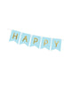 Light Blue Happy Birthday Banner