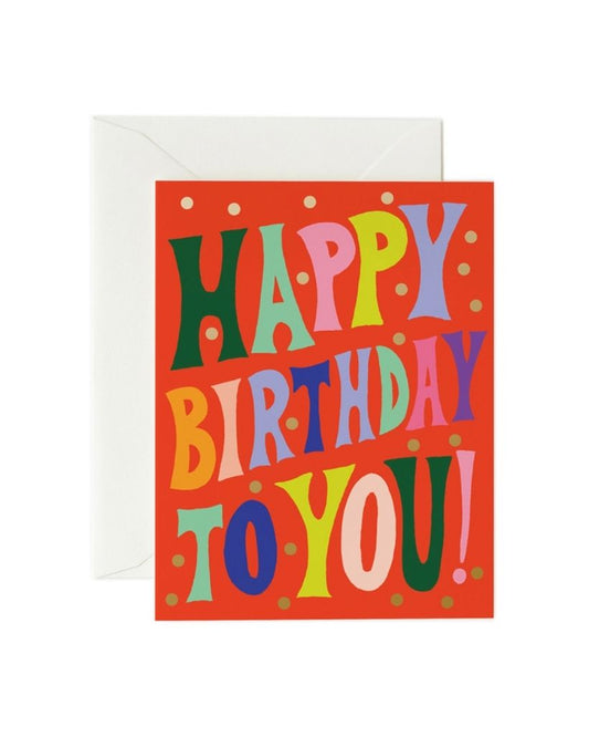 Groovy Birthday Card