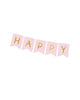 Light Pink Happy Birthday Banner