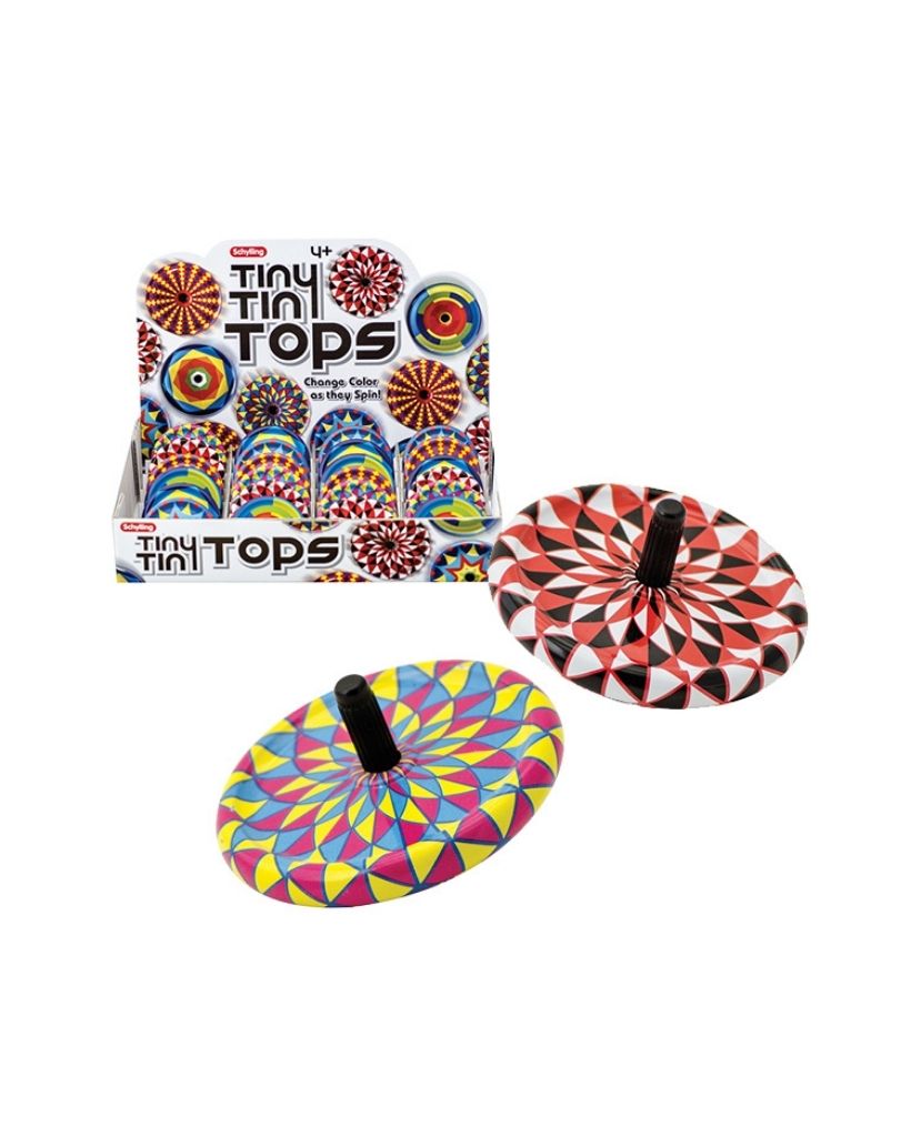 Tiny Tin Spinning Tops