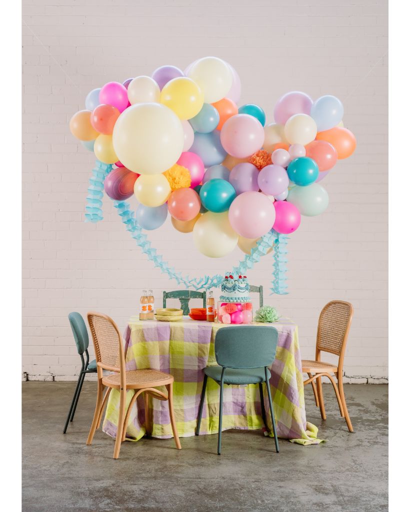 Large Pastel Neon Balloon Garland