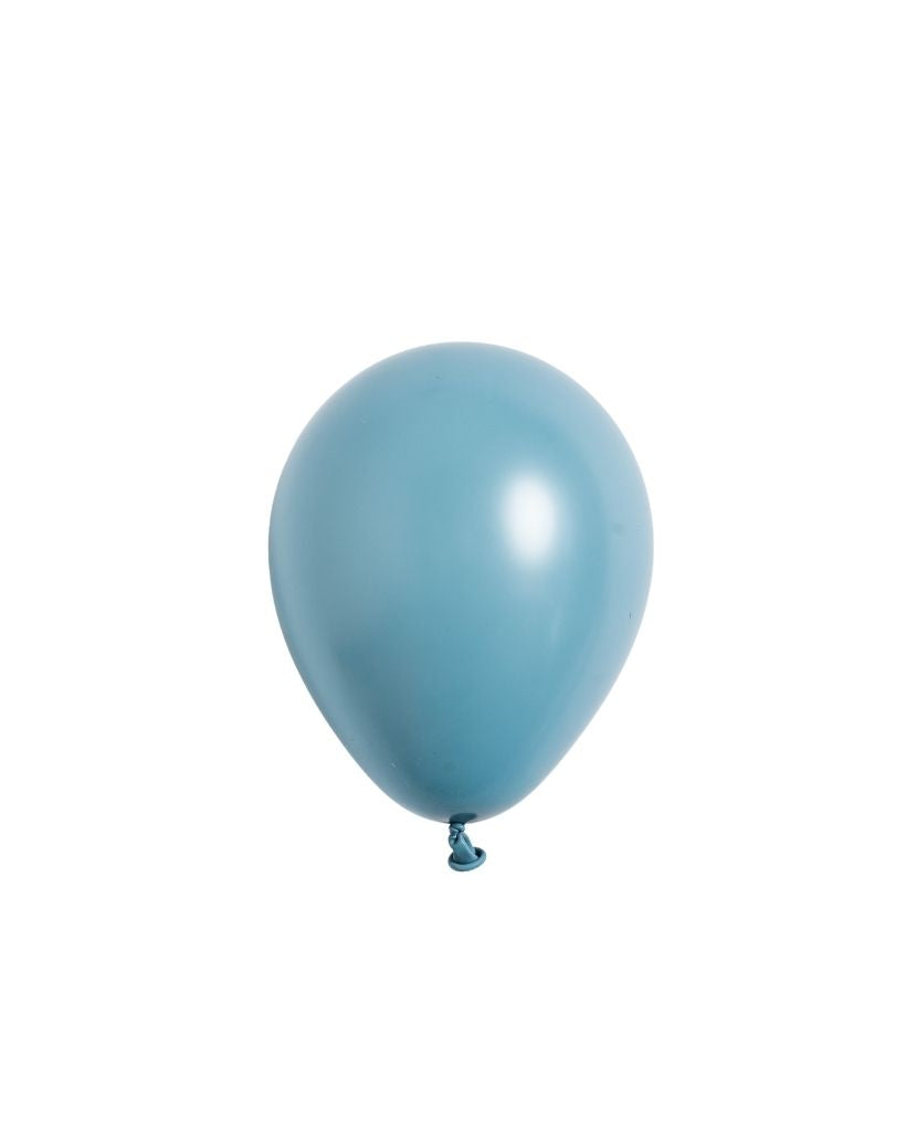 5 Flat Slate Blue Mini Balloons