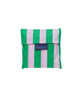 Pink Green Stripe Baggu Reusable Bag