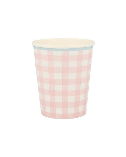 Gingham Cups