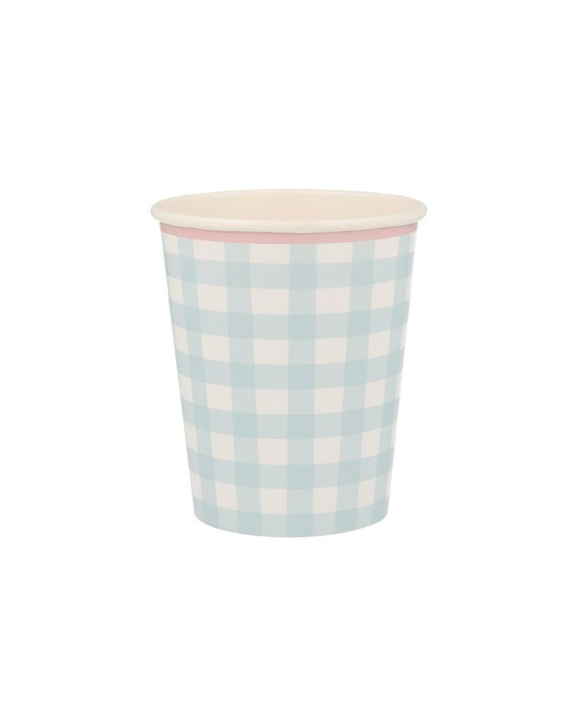 Gingham Cups
