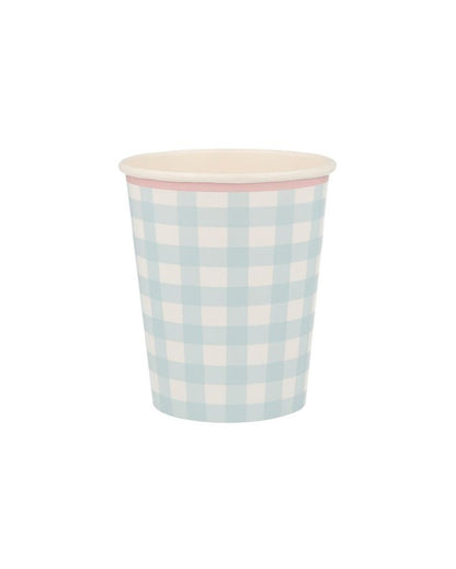 Gingham Cups