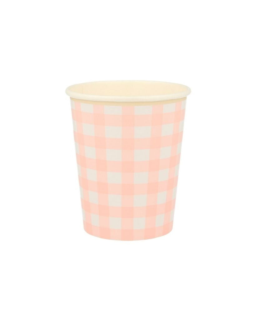 Gingham Cups