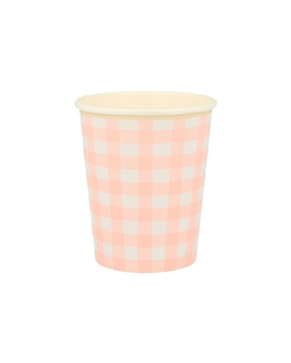 Gingham Cups