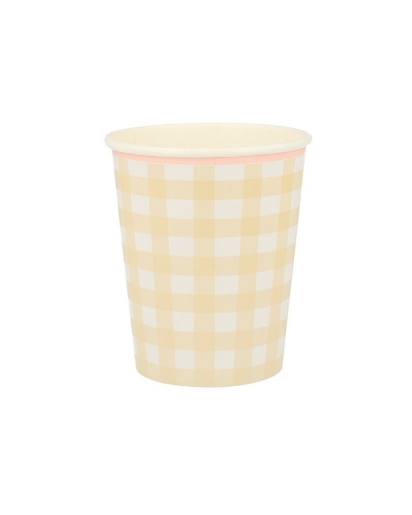 Gingham Cups