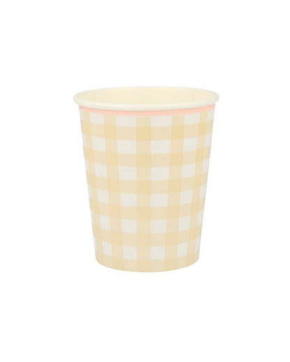 Gingham Cups
