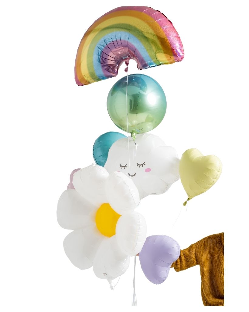 Daisy Delights Balloon Bouquet Flat