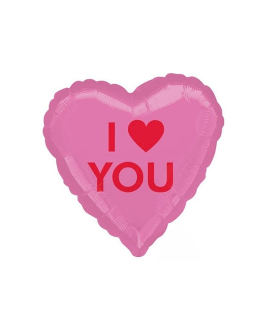 I Love You Heart Foil Balloon