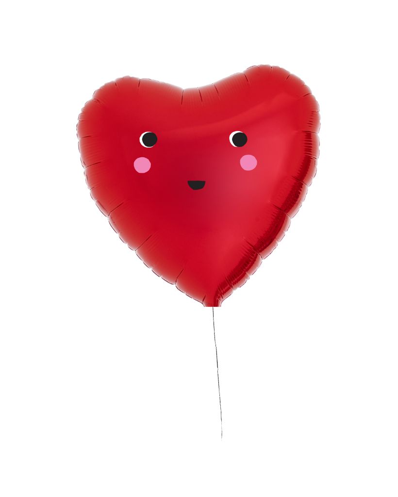 Jumbo Heart Friend Filled with Helium