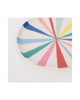 Large Bright Stripe Bamboo Plate