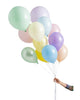 Pastel Mixed Balloon Set Inflated with Helium