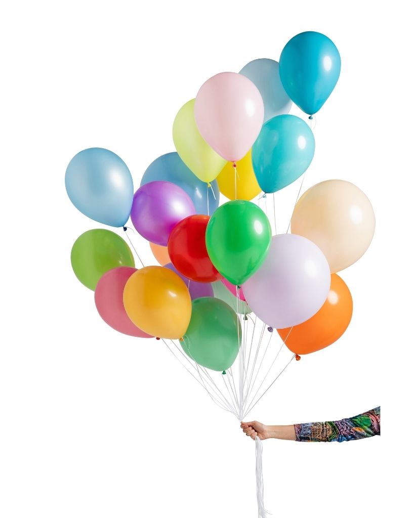 Rainbow Large Mixed Balloon Set Flat