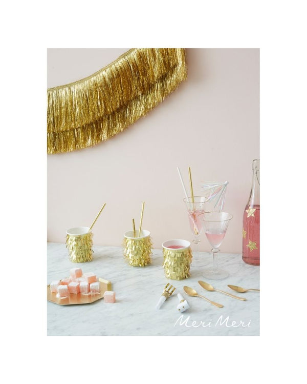 Gold Tinsel Fringe