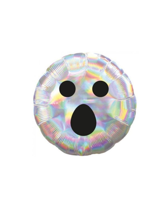 Iridescent Ghost Round Foil Balloon