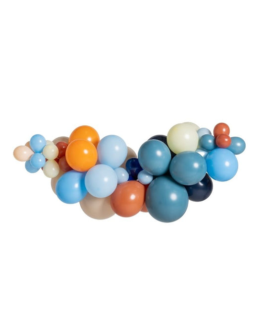 Medium True Blue Balloon Garland Inflated