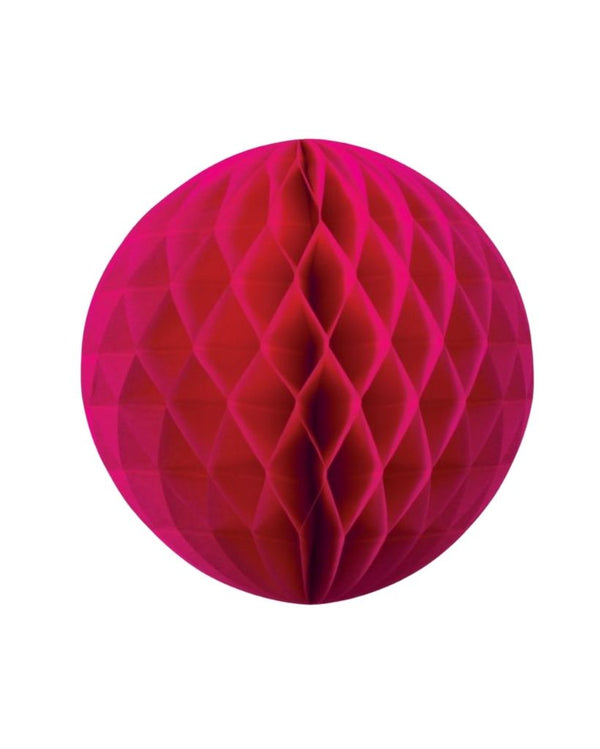 Large Magenta Honeycomb Ball