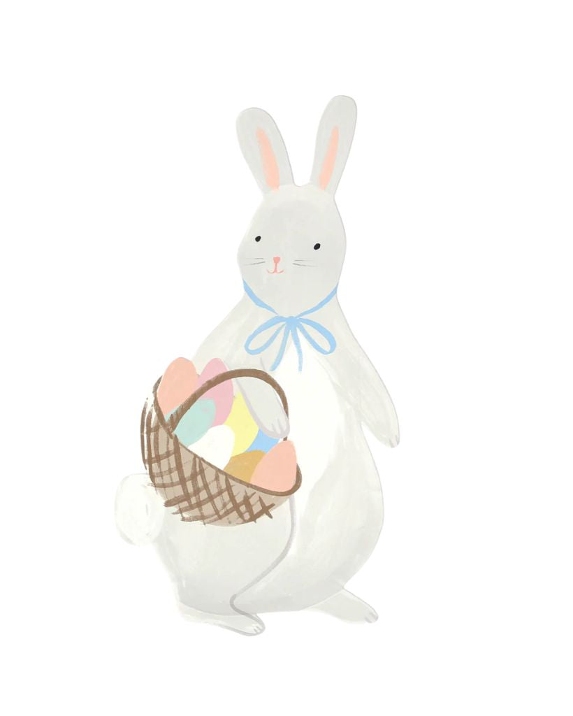 Bunny With Basket Plates