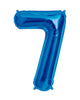 86cm Blue Number Balloons with Helium