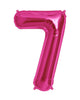 86cm Bright Pink Number Balloons