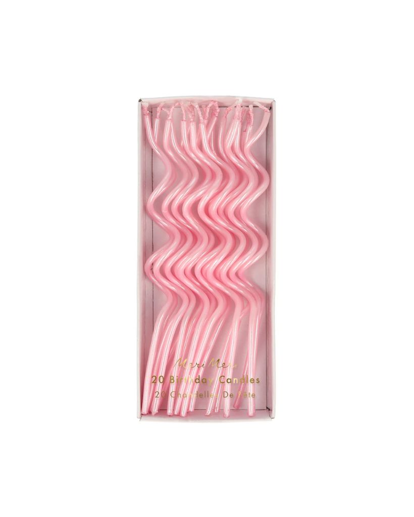 Pink Swirly Candles