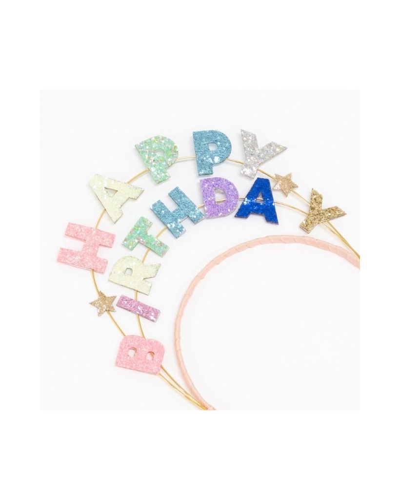 Happy Birthday Glitter Headband
