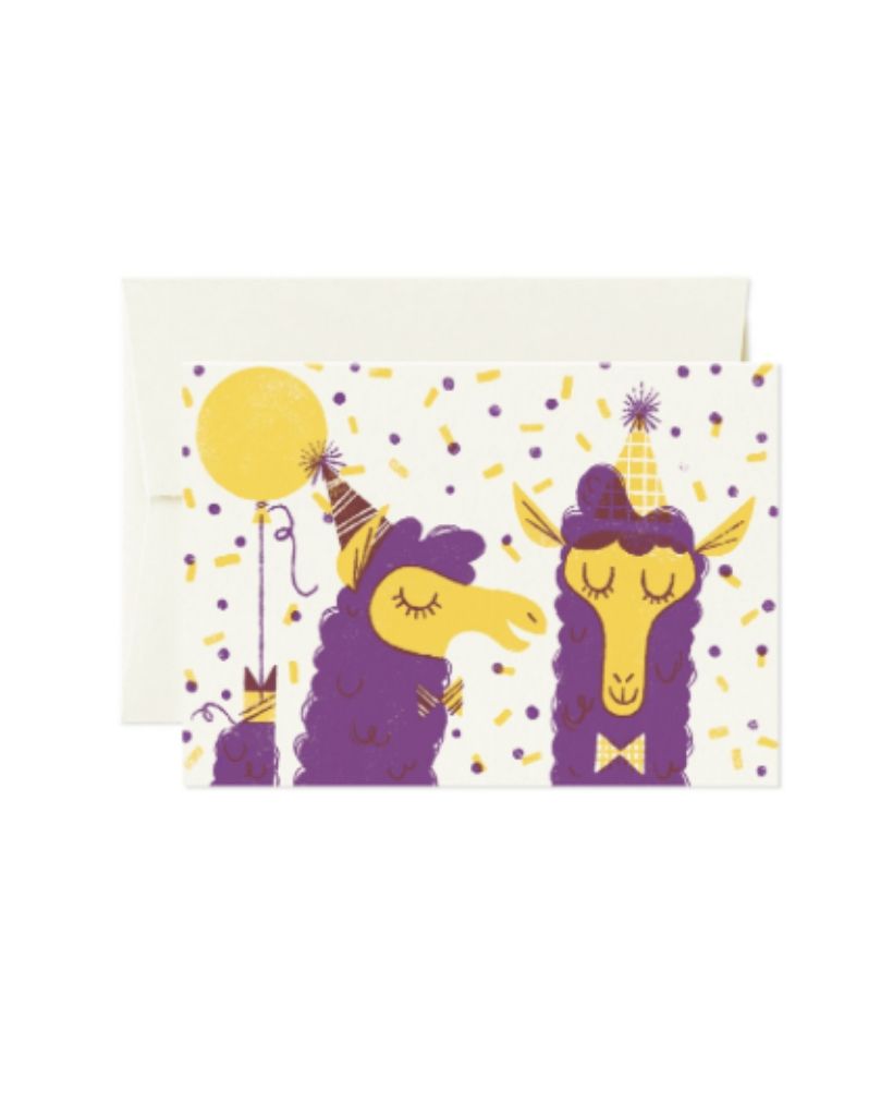 Llama Birthday Card