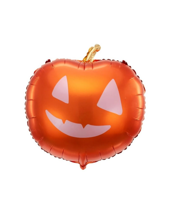 Happy Pumpkin Foil Balloon Inflated with Helium