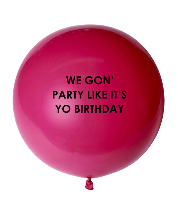 Jumbo Balloon with Custom Words Inflated with Helium