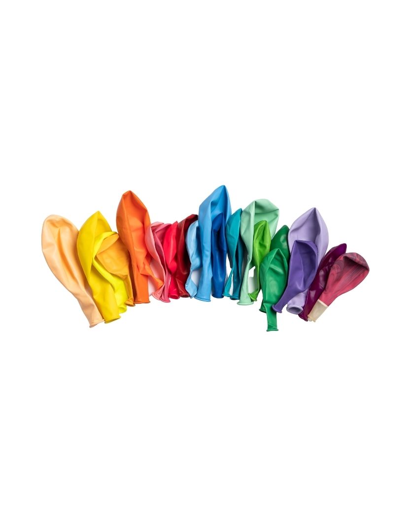 Rainbow Large Mixed Balloon Set Flat