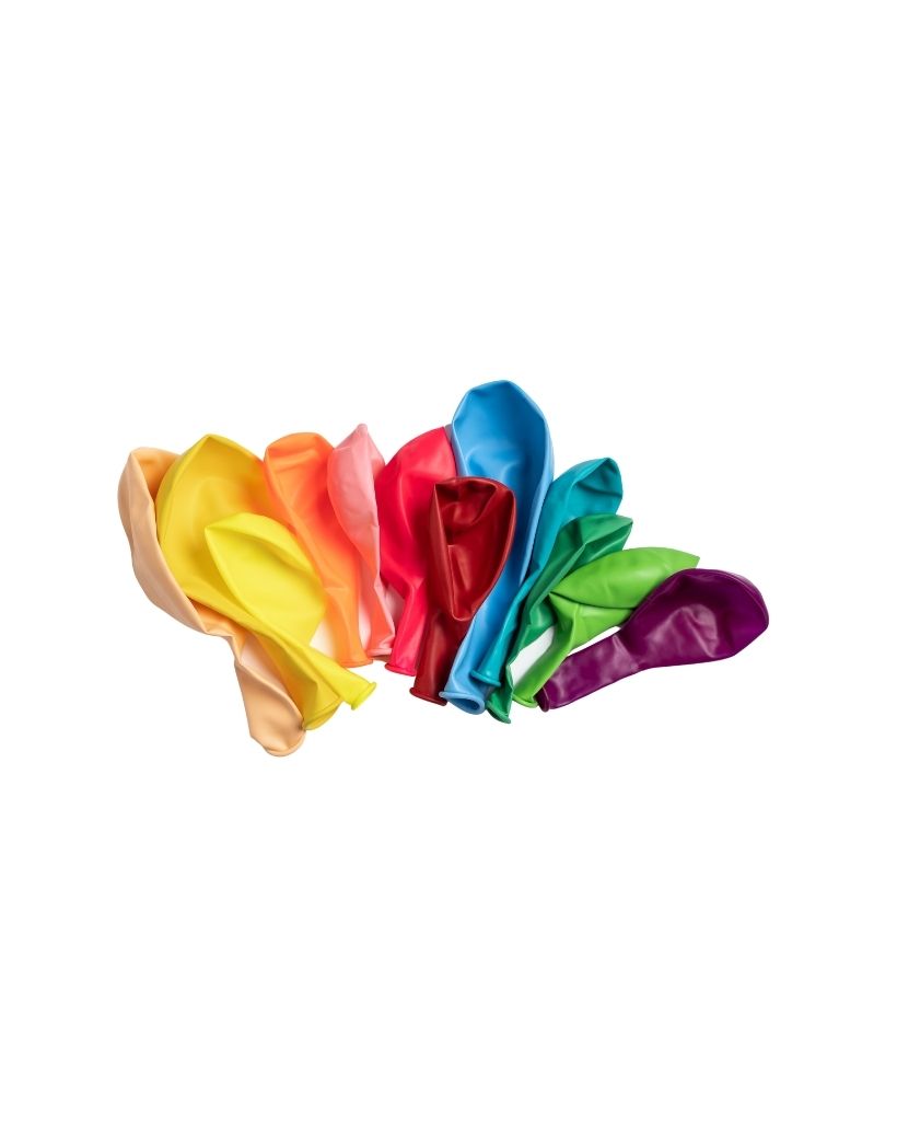 Rainbow Mixed Balloon Set Flat