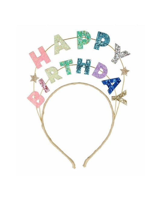 Happy Birthday Glitter Headband