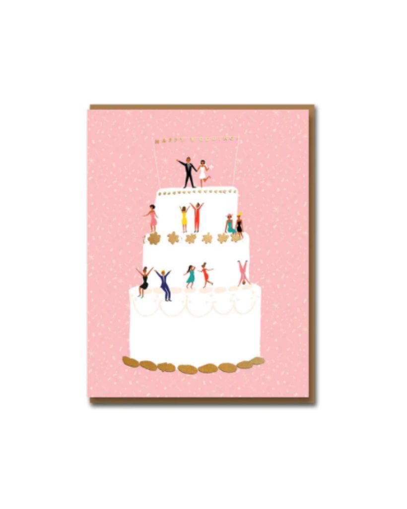 Happy Wedding Cake Card