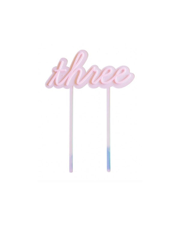 Three Cake Topper