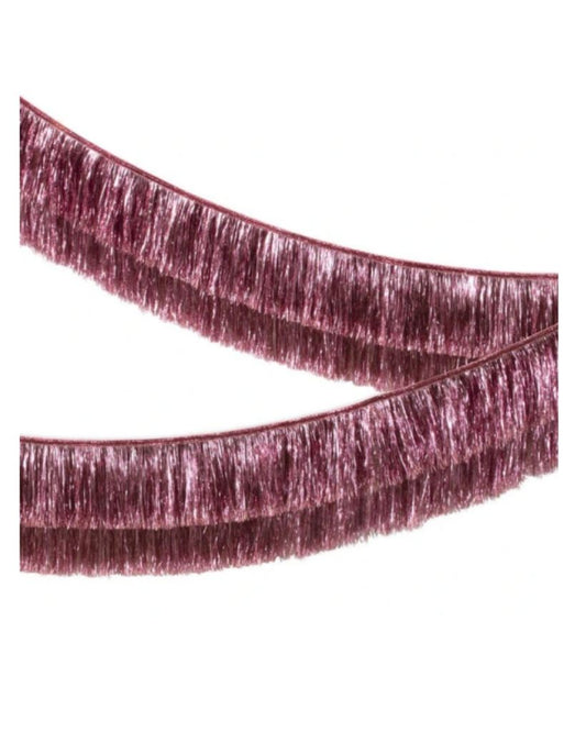 Pink Tinsel Fringe