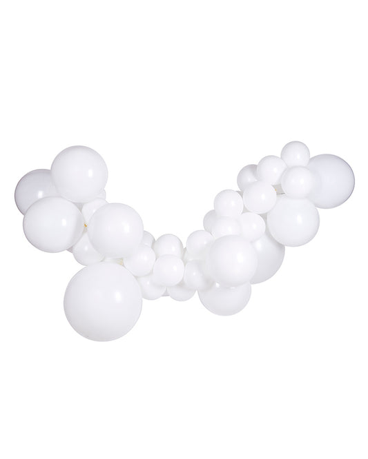 Large White Balloon Garland