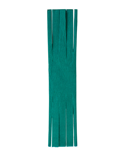 Teal Fringed Crepe Paper