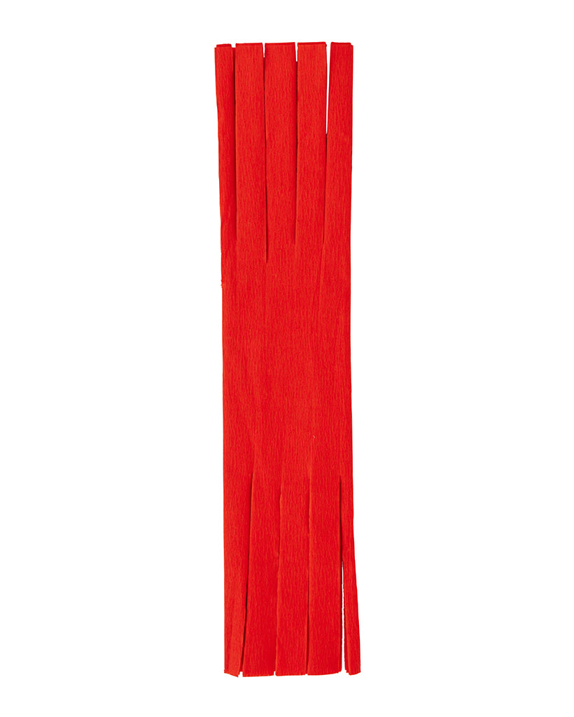 Red Fringed Crepe Paper